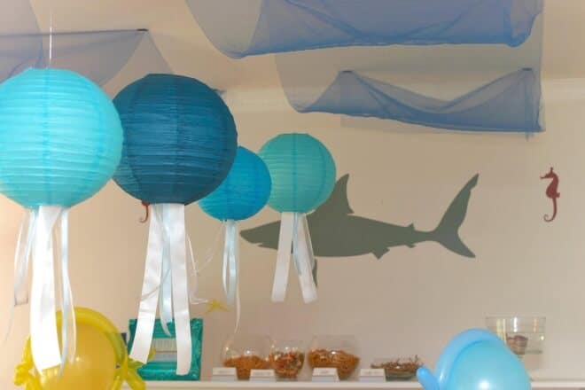 Boys Under the sea party room decorations