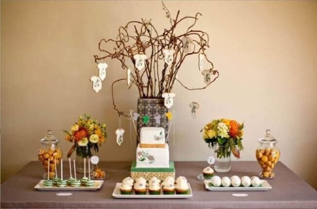 Flawless Baby Shower Dessert Table