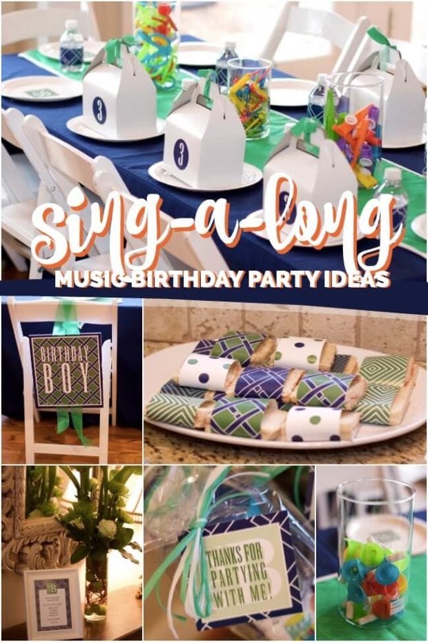 Sing A Long Music Themed Birthday Party