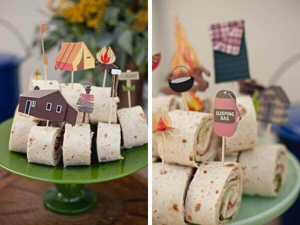 Boys Camp Out Birthday party Food Ideas