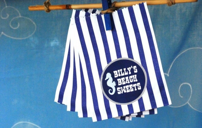 Boys Beach Themed Birthday Party Favor Treat Bags