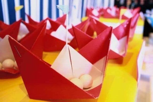Boys Nautical Birthday Party Paper Boats