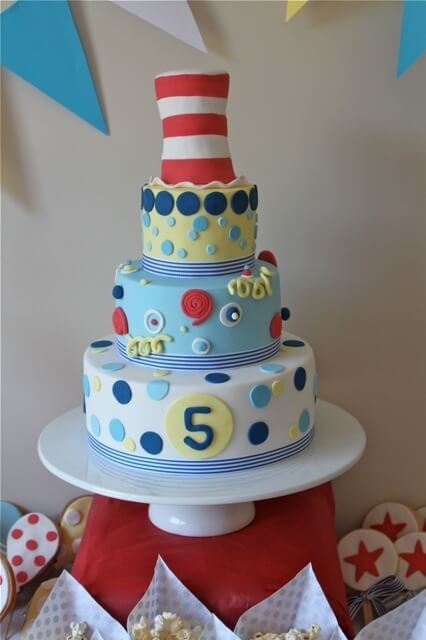 boys Dr Seuss Birthday Party Cake ideas