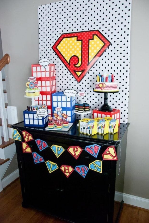 Boys Superhero Birthday Party