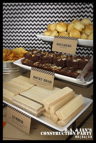 Construction Themed Party Food Ideas