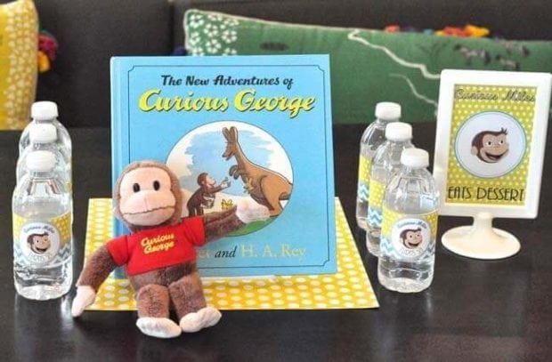 The decor details at this Curious George birthday party were truly inspirational.