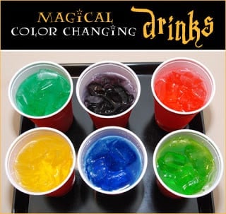 Magical Coloring Changing Drinks