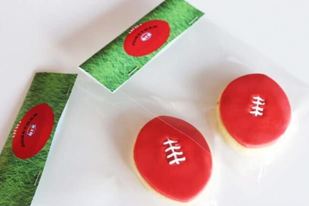 Aussie Rules Football Birthday Party Cookies