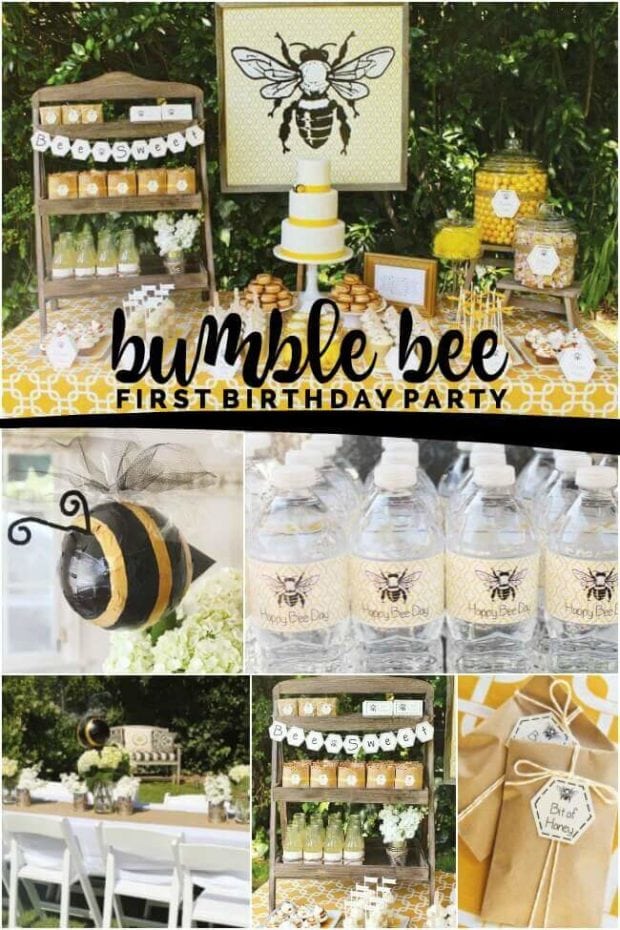 Bumble Bee First Birthday Party