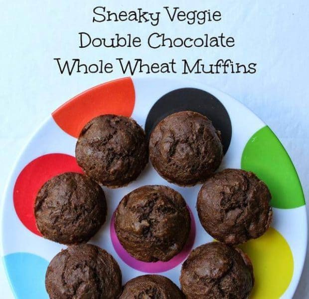 Sneaky Veggie Chocolate Muffins