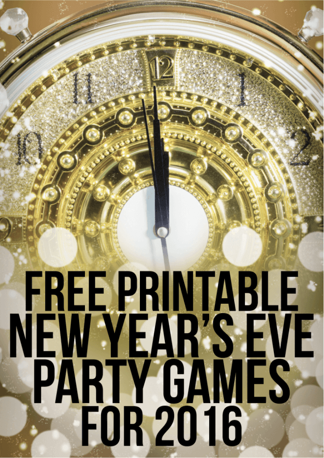 Free Printable Party Games for New Years