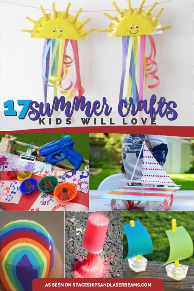 17 Great Summer Crafts for Kids - Spaceships and Laser Beams