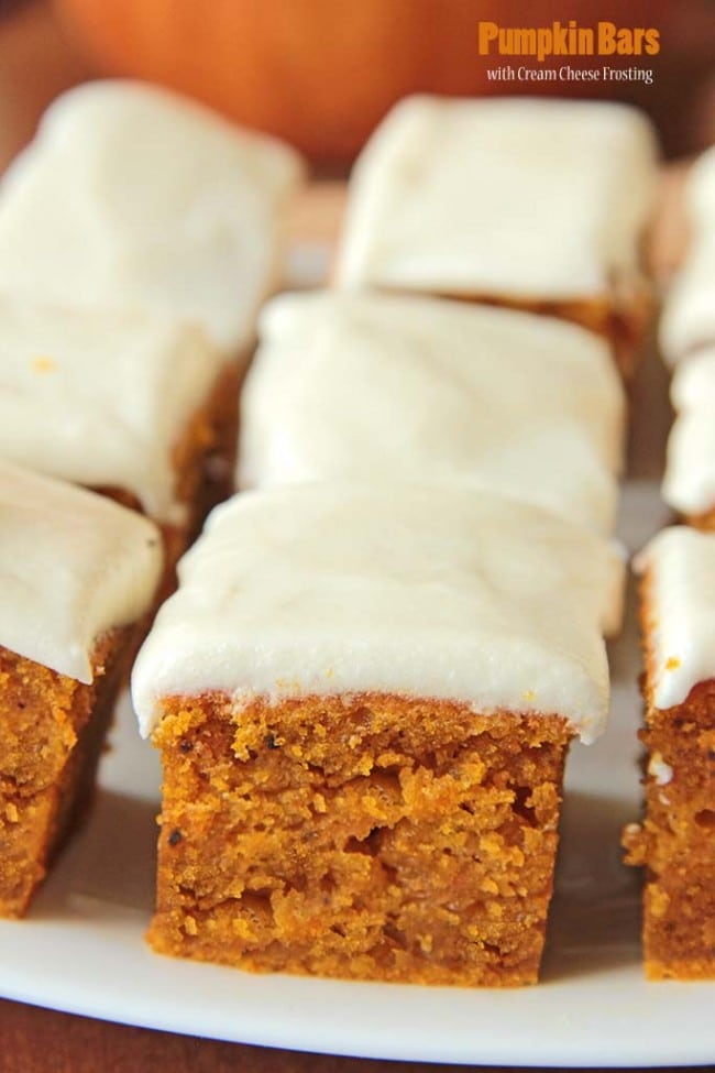 2-Pumpkin Bars with Cream Cheese Frosting
