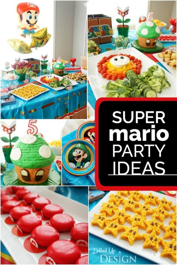 Super Mario-themed Birthday Party ideas from Spaceships and Laser Beams
