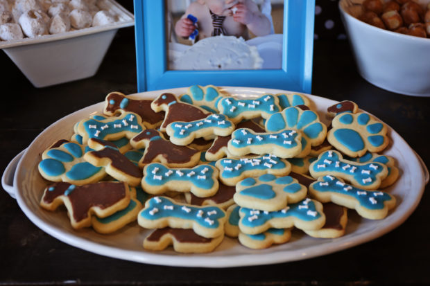 Boys Puppy Themed Birthday Party Cookie Ideas