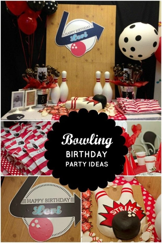 Boy's Bowling Themed 8th Birthday | Spaceships and Laser Beams