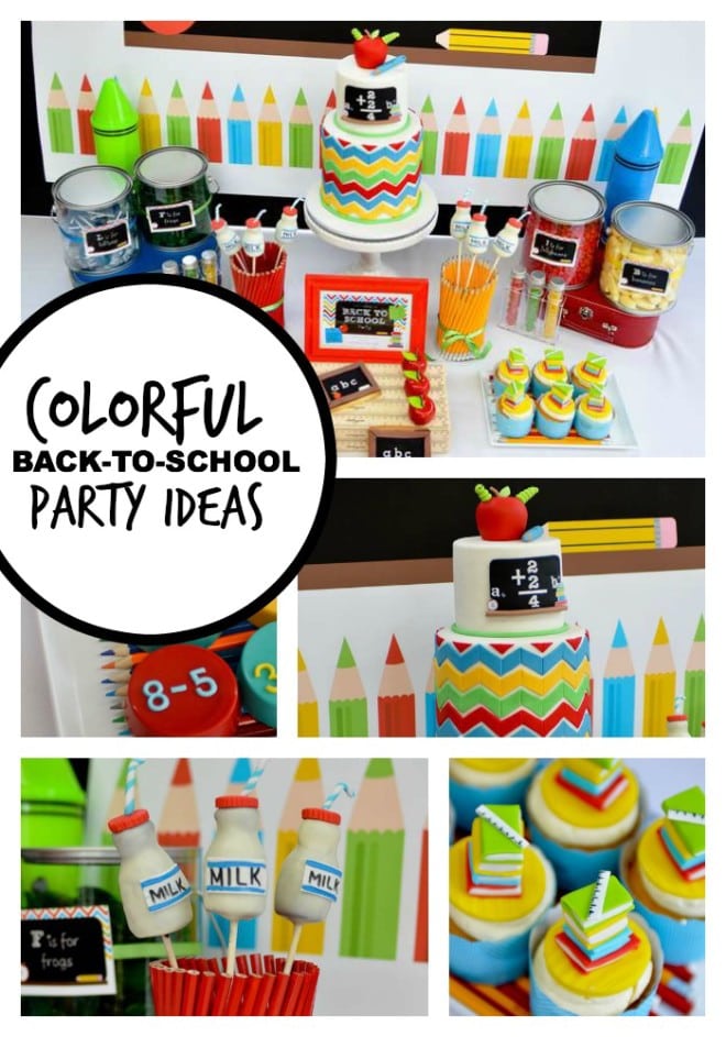 Colorful Back to school party ideas
