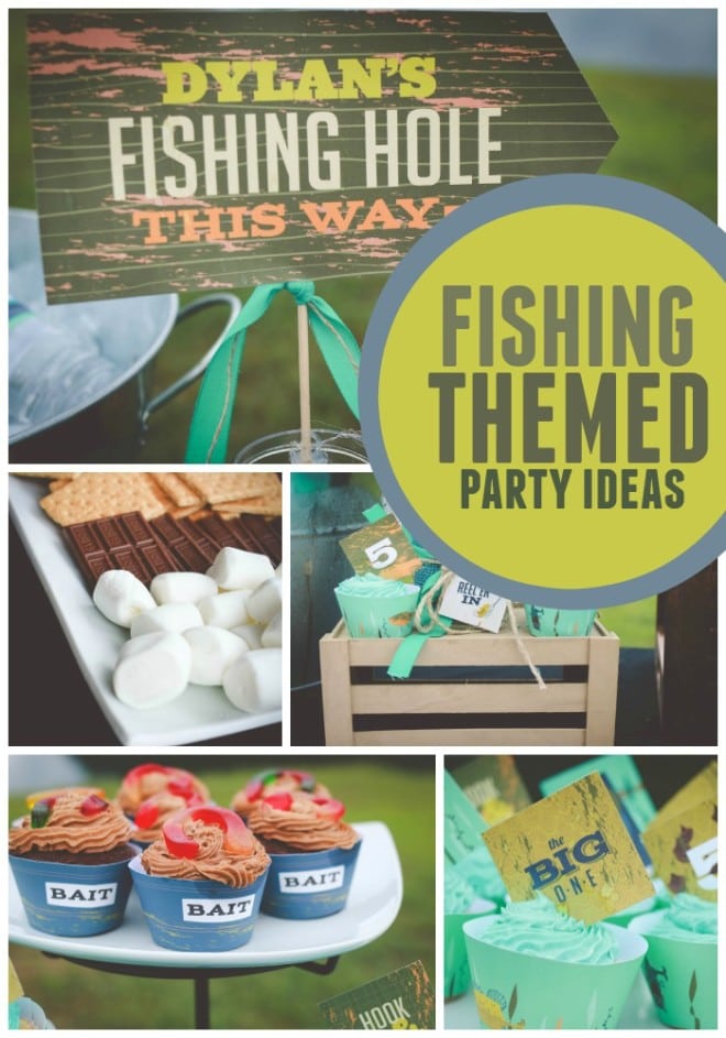 A Boy’s Vintage Fishing Themed Birthday Party - Spaceships And Laser Beams