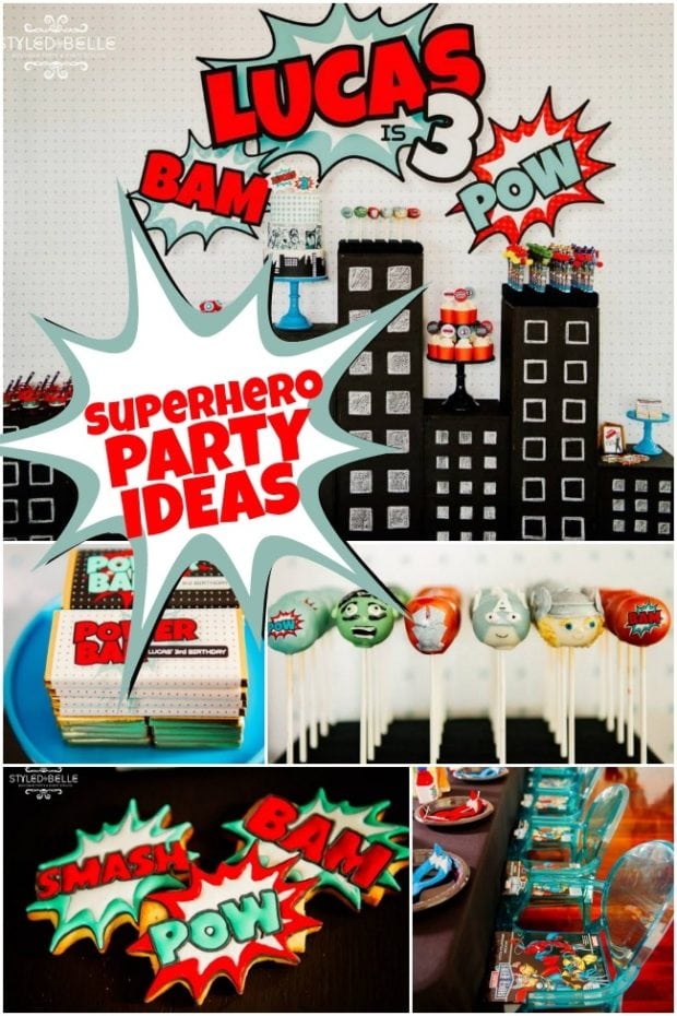 An Avengers Inspired Super Hero Birthday Party | Spaceships and Laser Beams