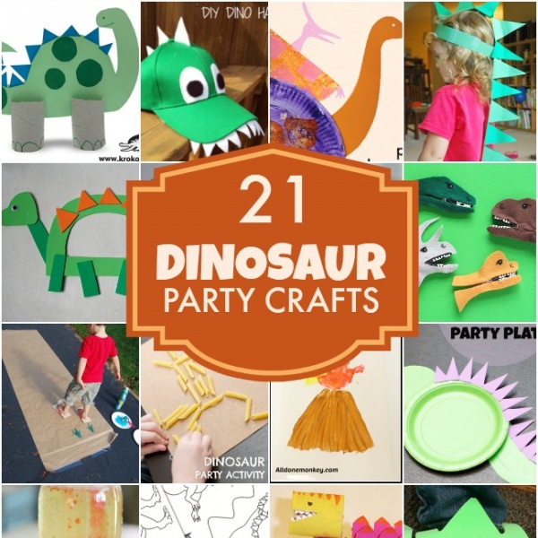 21 Dinosaur Party Craft Ideas for Boys | Spaceships and ...