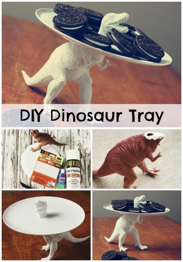 DIY Dinosaur Party Tray | Spaceships and Laser Beams