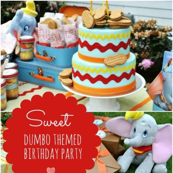 Dumbo Themed 3rd Birthday Party Spaceships and Laser Beams