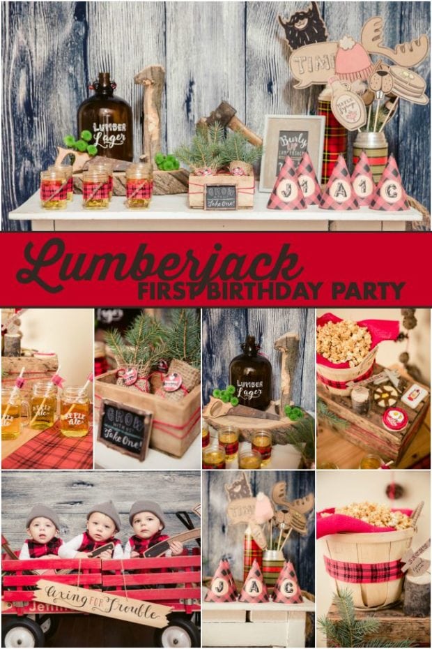 Lumberjack First Birthday Party Ideas