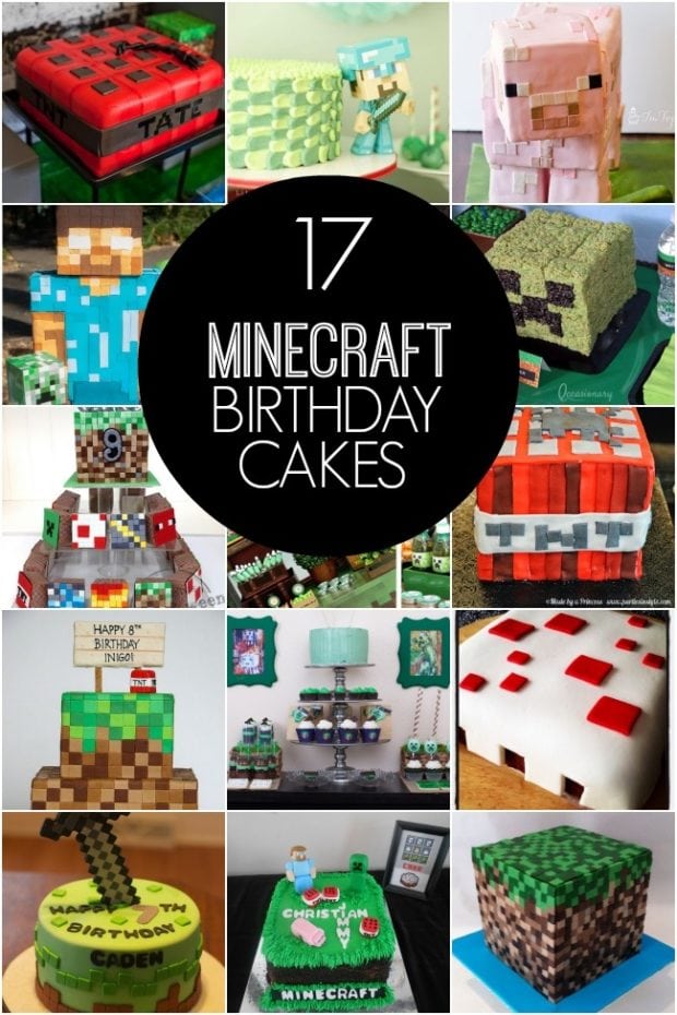 17 Minecraft Birthday Cake Ideas