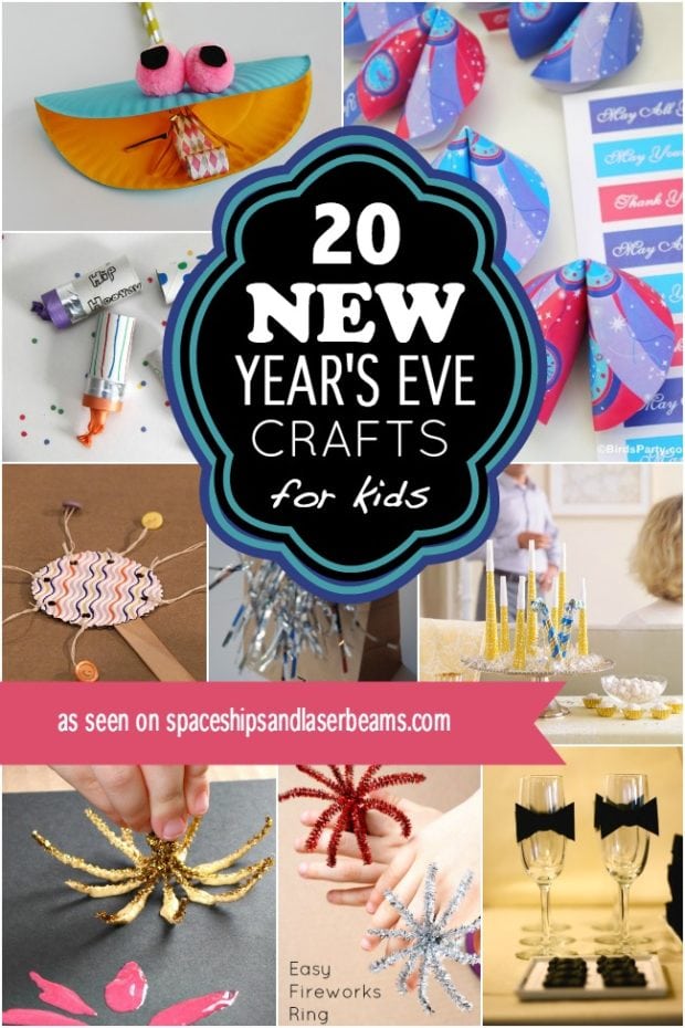 20 New Year’s Eve Crafts for Kids Spaceships and Laser Beams
