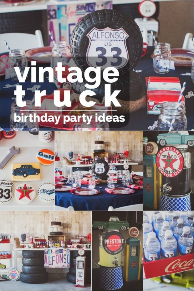 vintage-truck-boy-birthday-party-ideas