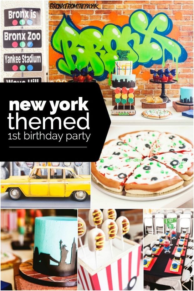Boy's New York Themed Birthday Party
