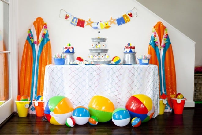 Boy's Beach Themed Birthday Party