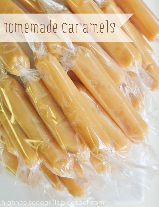 Homemade Caramels are delicious