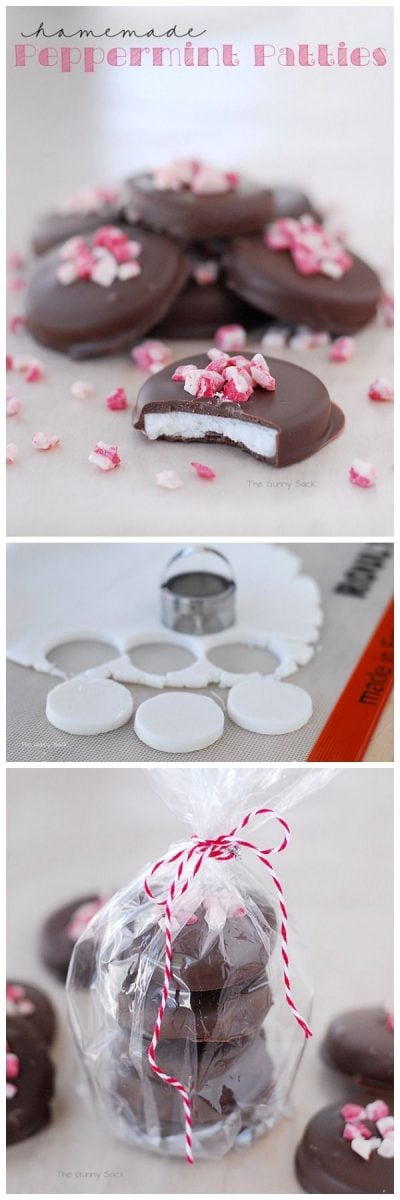 You can make these Homemade Peppermint Patties for your next Christmas party!