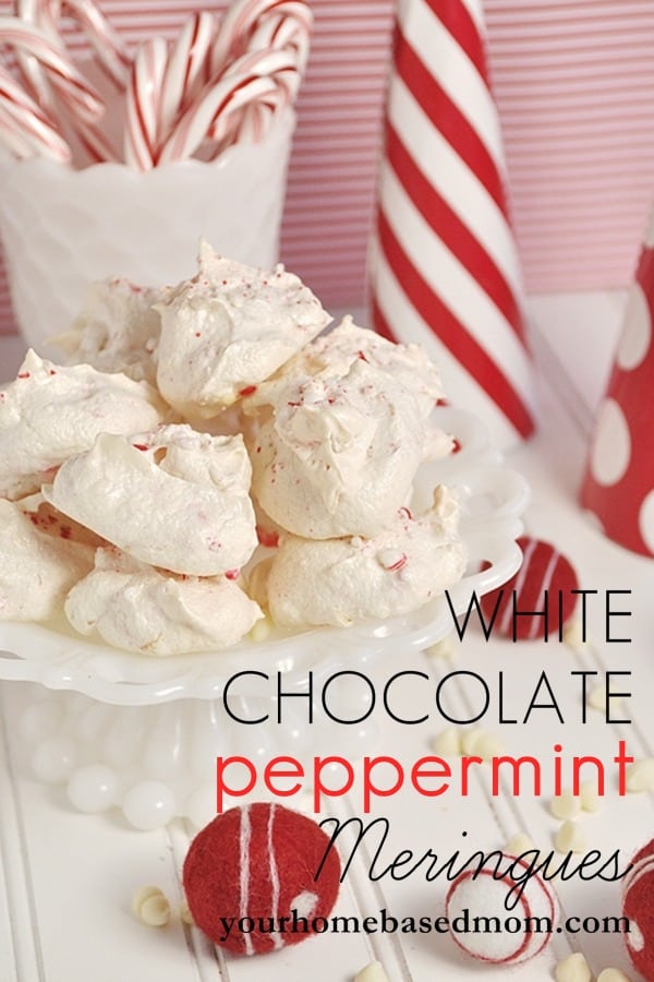 White Chocolate Peppermint Meringues are likely perfect, delicious snowballs