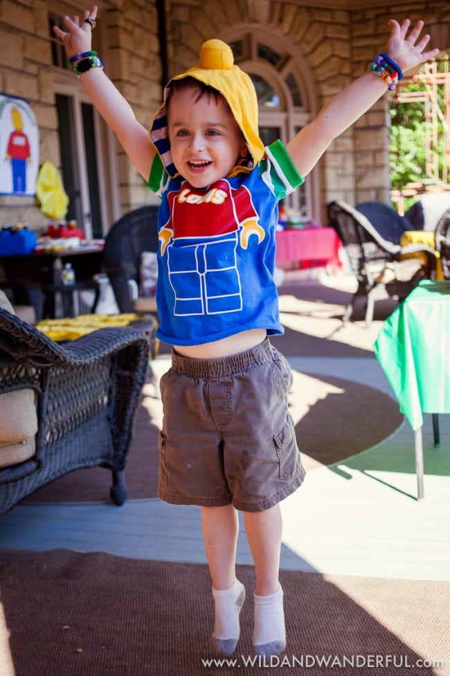 Boys Lego Birthday Party Clothing Dress up ideas