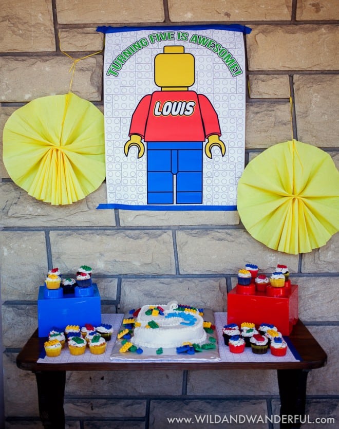 Boys Lego Birthday Party Dessert Table Ideas