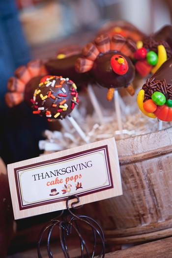 Thanksgiving Party Cake Pops