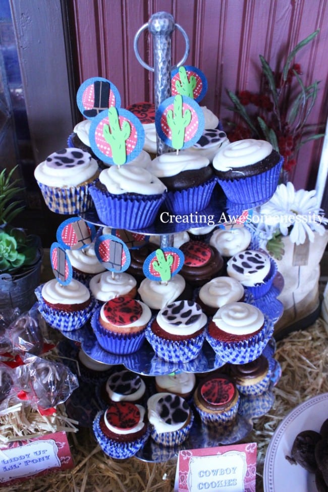 Western Themed Cowboy Cupcake Party Food Ideas