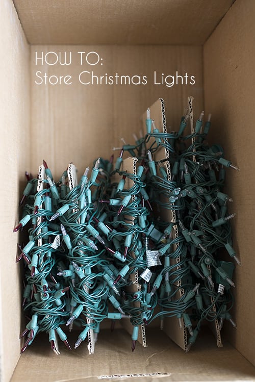 How To Store Christmas Lights