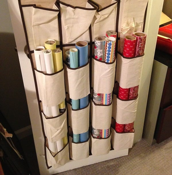 Wrapping Paper Shoe Rack