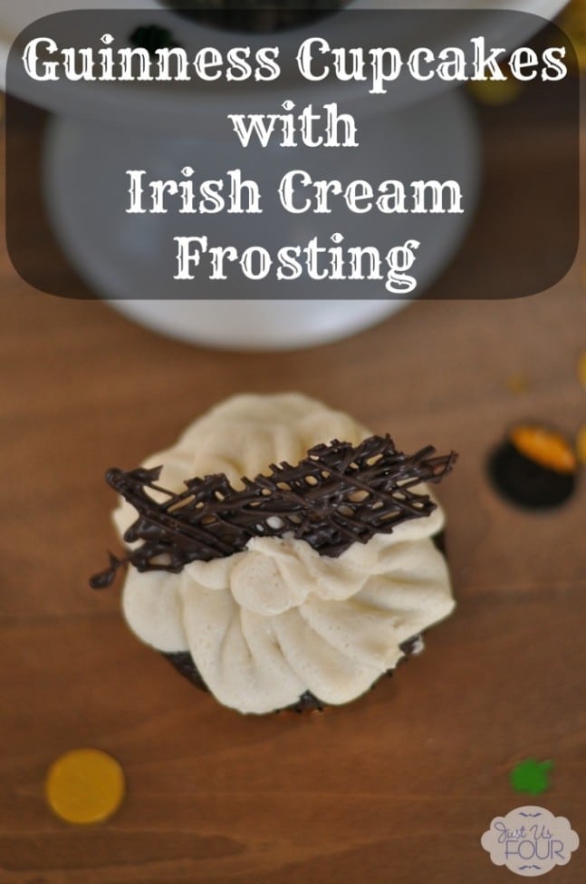 Guiness Cupcakes with Irish Cream Frosting
