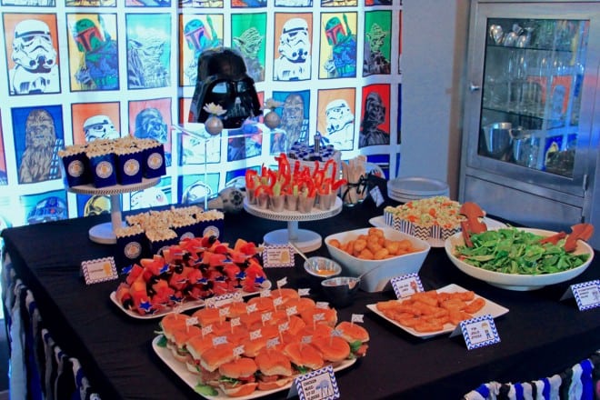 Boys Star Wars Party Food Table Ideas