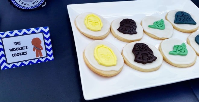 Boys Star Wars Themed Birthday Party Cookie Food Ideas