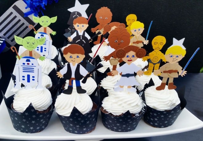 Boys Star Wars Themed Birthday Party Food Cupcake Ideas