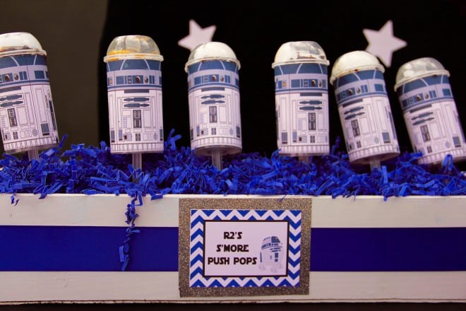 Boys Star Wars Themed Birthday Party Food Push Pops