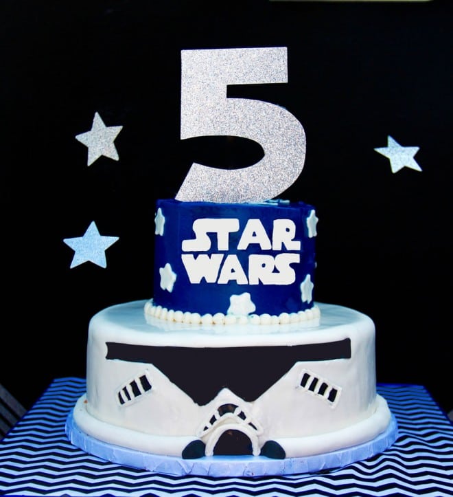 Boys Star Wars Themed Party Food Cake Ideas