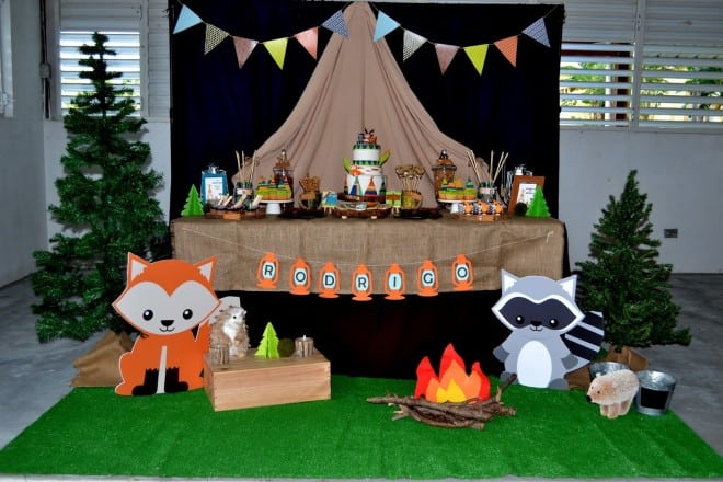 Boys Woodland Camping themed Party
