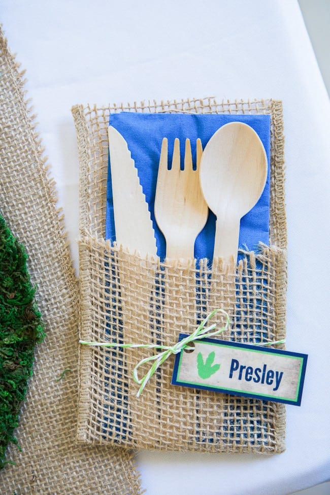 Dinosaur Party place setting
