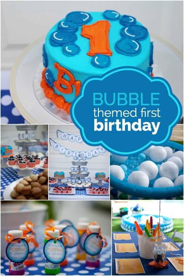 bubble-themed-first-birthday-party
